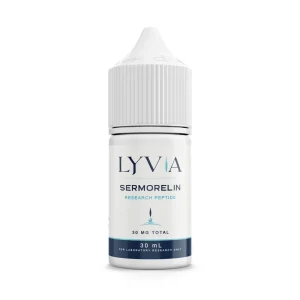 Lyvia Sermorelin research peptide, 30 mL bottle