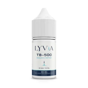 Lyvia TB-500 research peptide, 30 mL bottle